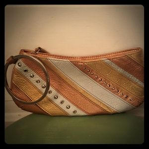 Rare Fossil Leather Wristlet